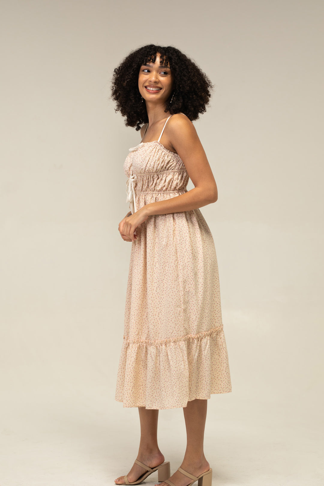 Caroline Floral Midi Dress