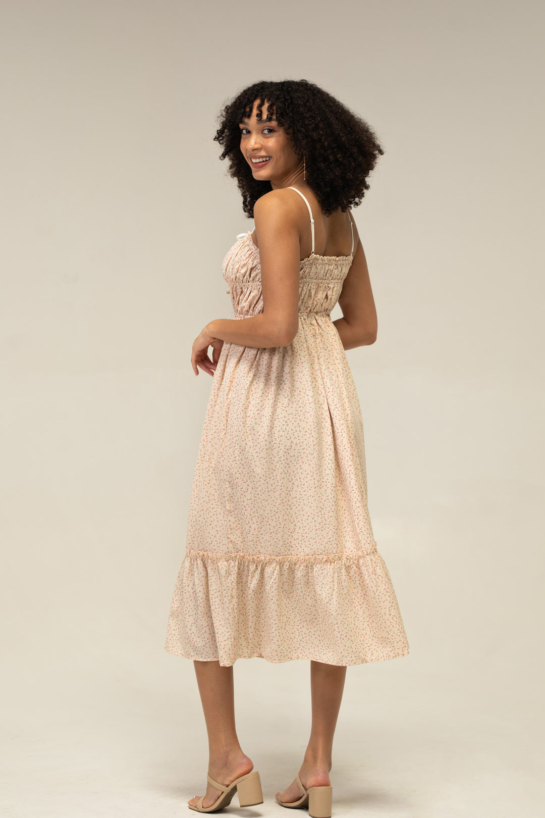 Caroline Floral Midi Dress