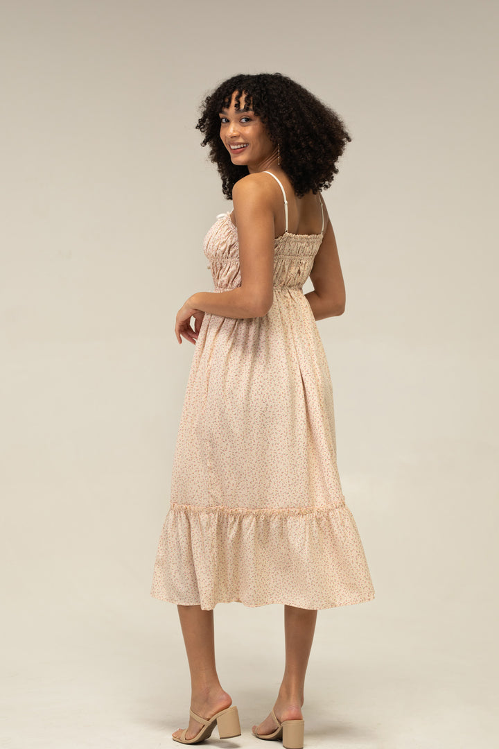 Caroline Floral Midi Dress