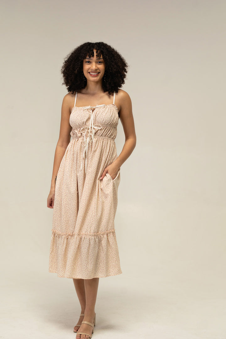 Caroline Floral Midi Dress