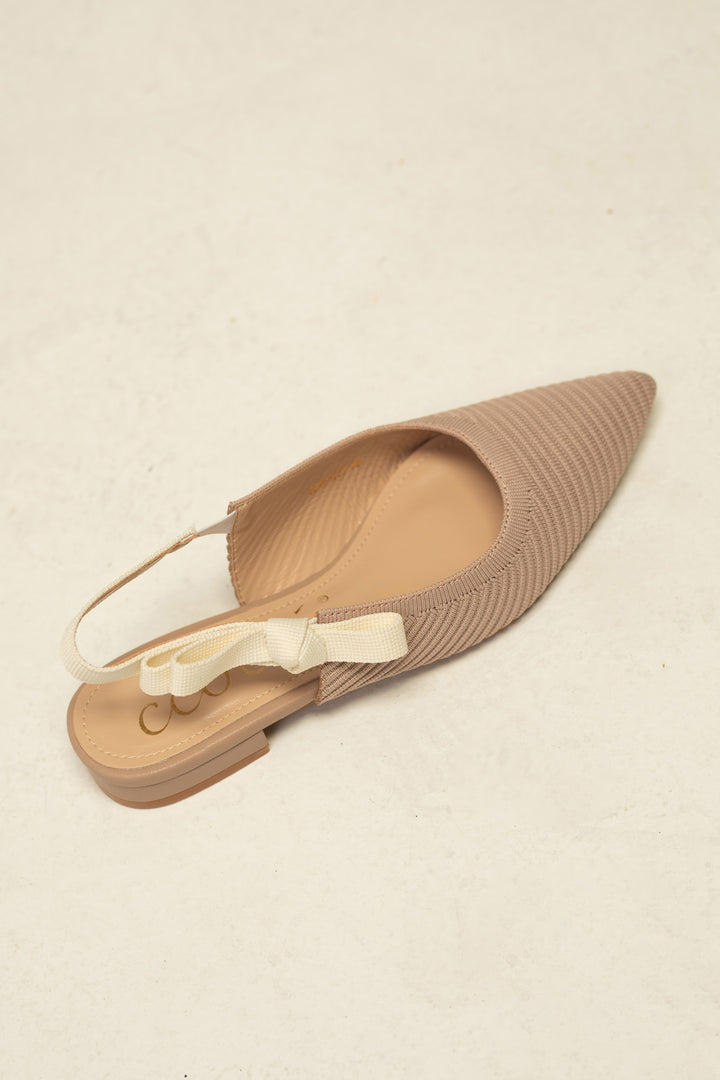 Serenity Slingback Bow Flats