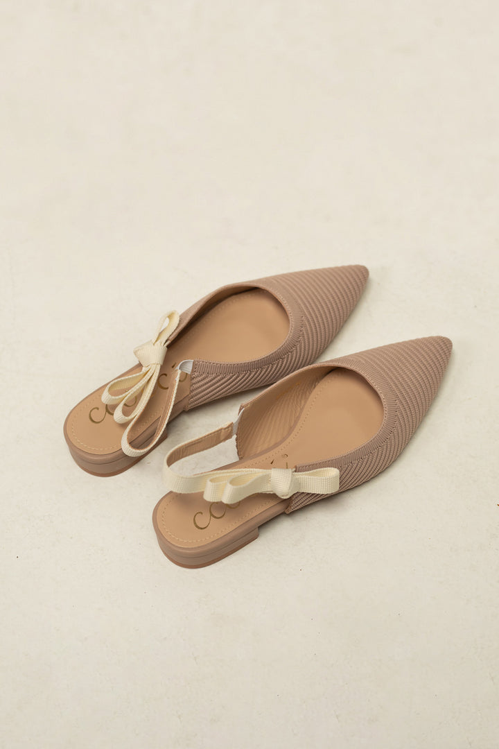 Serenity Slingback Bow Flats