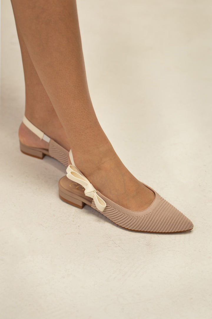 Serenity Slingback Bow Flats
