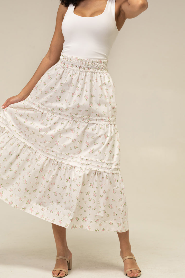 Veronica Floral Tiered Skirt