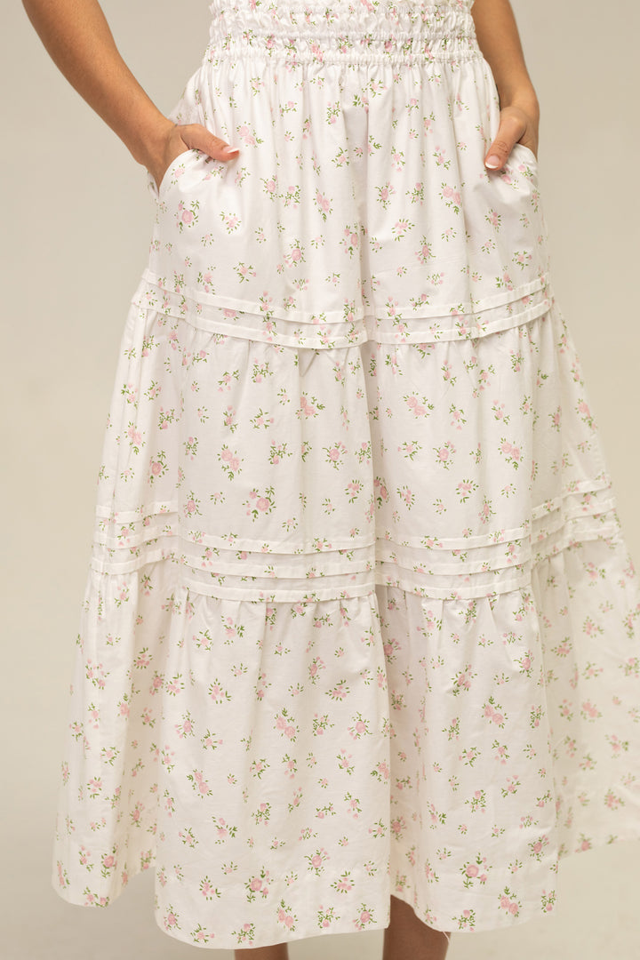 Veronica Floral Tiered Skirt