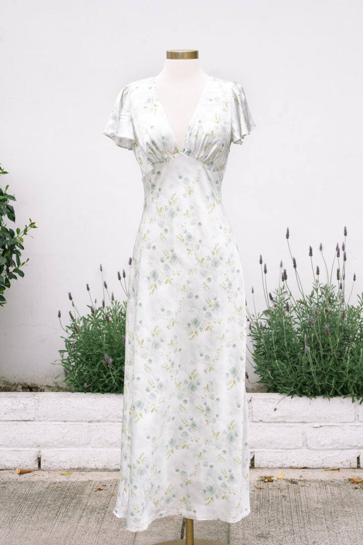 Jasmine Floral Satin Dress