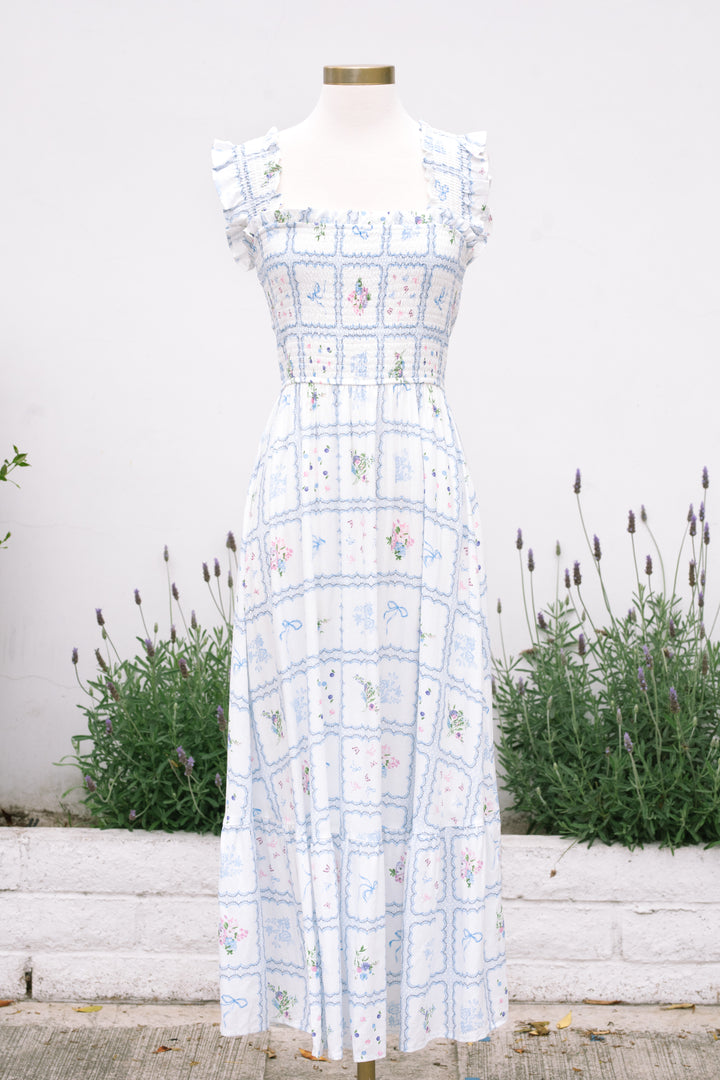 Madison Smocked Midi Dress