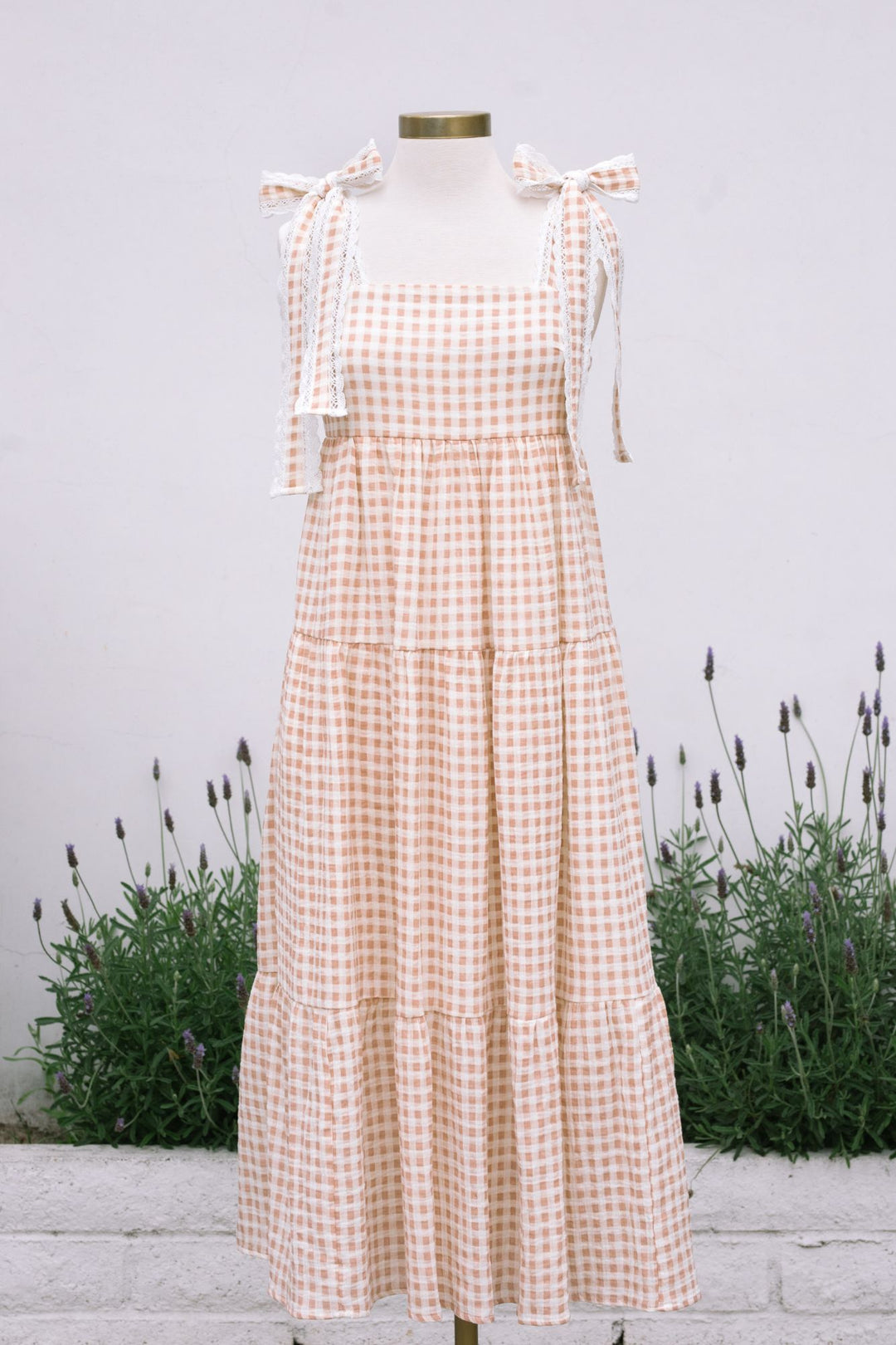 Paula Gingham Tiered Dress