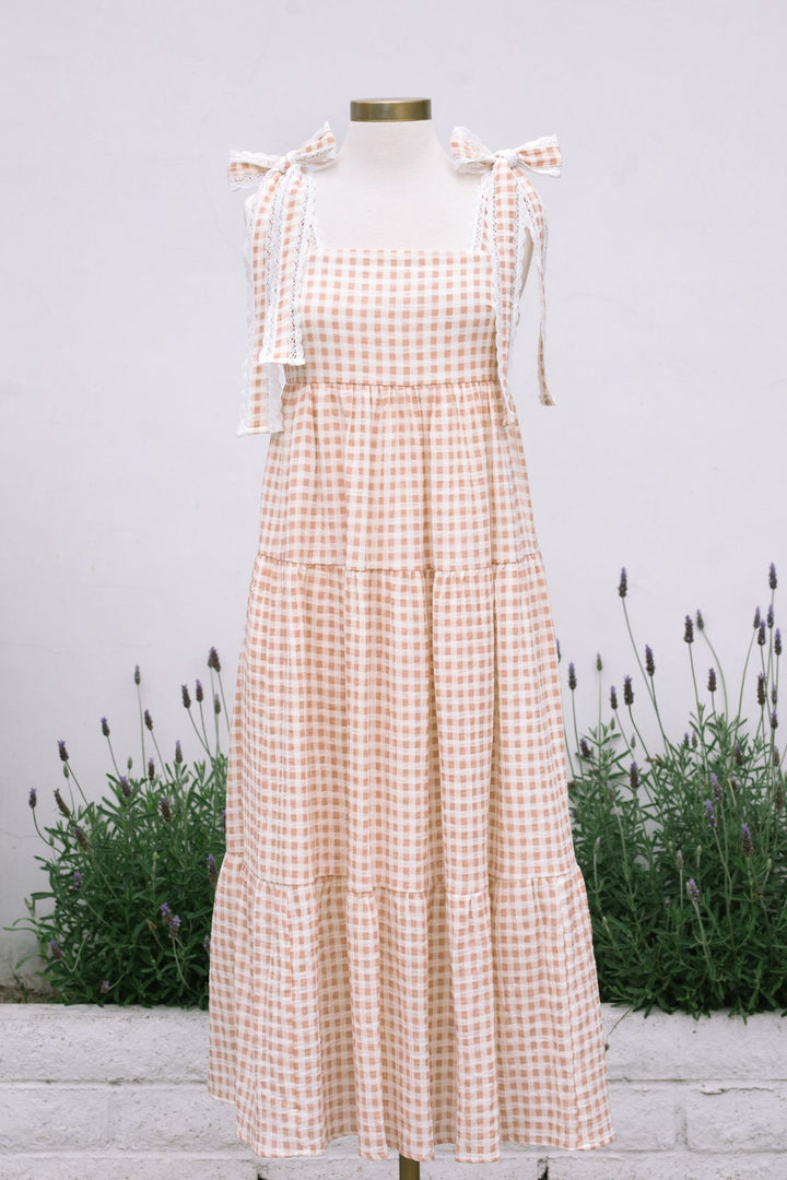 Paula Gingham Tiered Dress