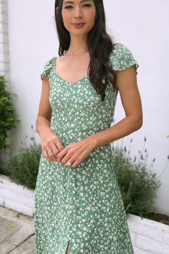Kathy Floral Midi Dress