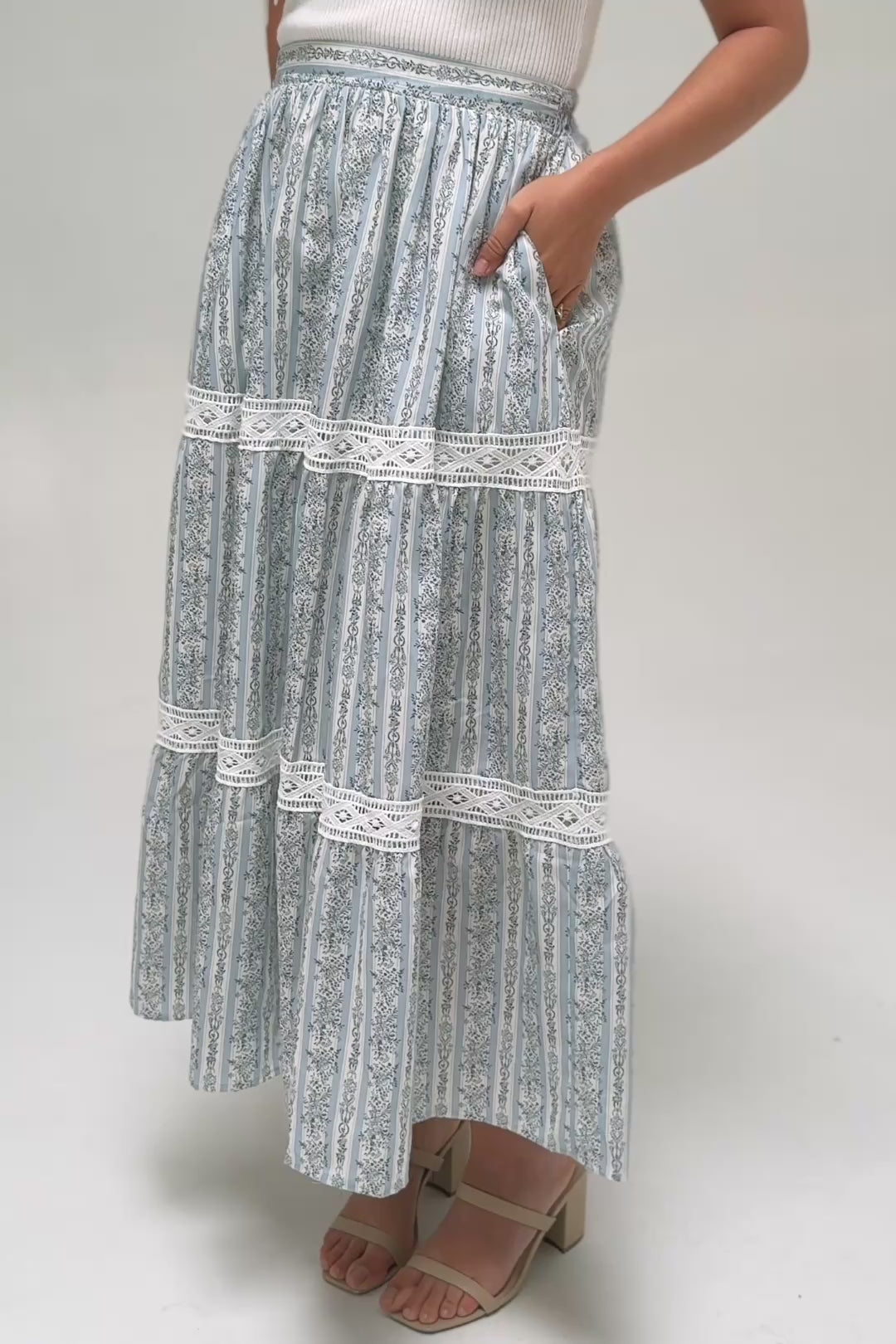Jane Floral Midi Skirt