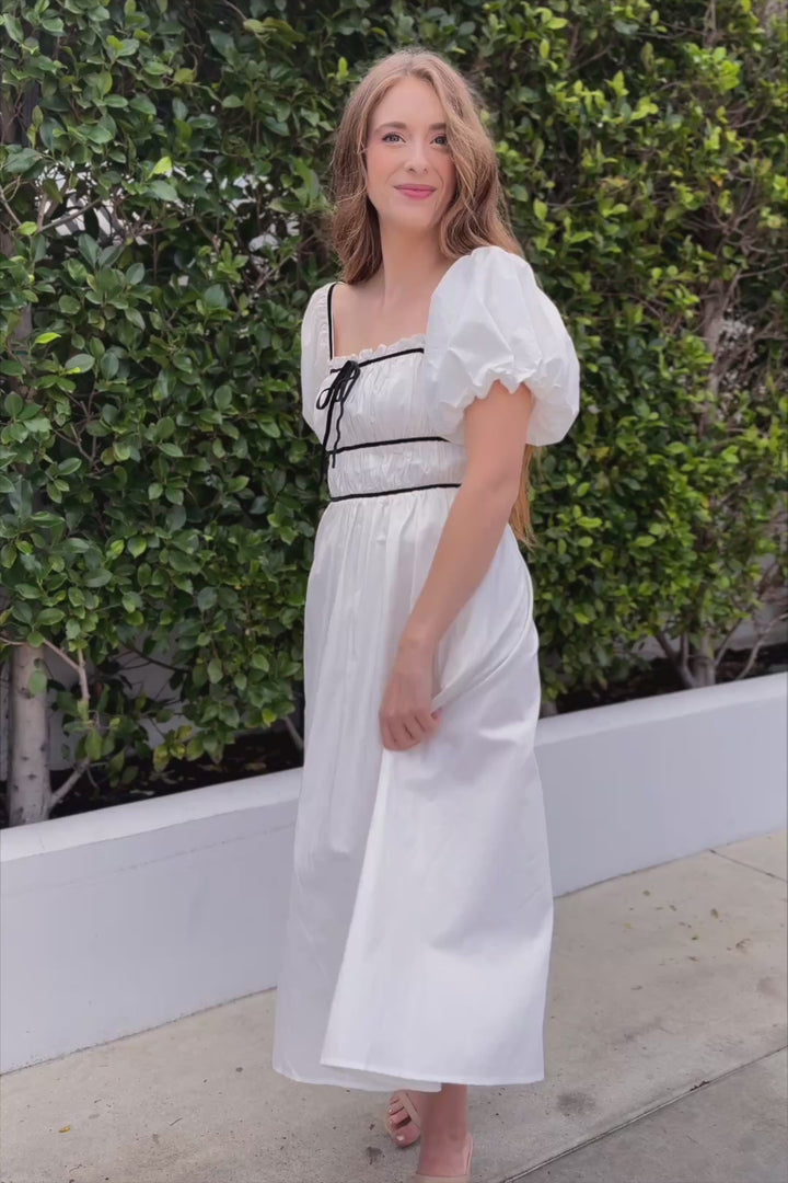Bridget Contrast Midi Dress
