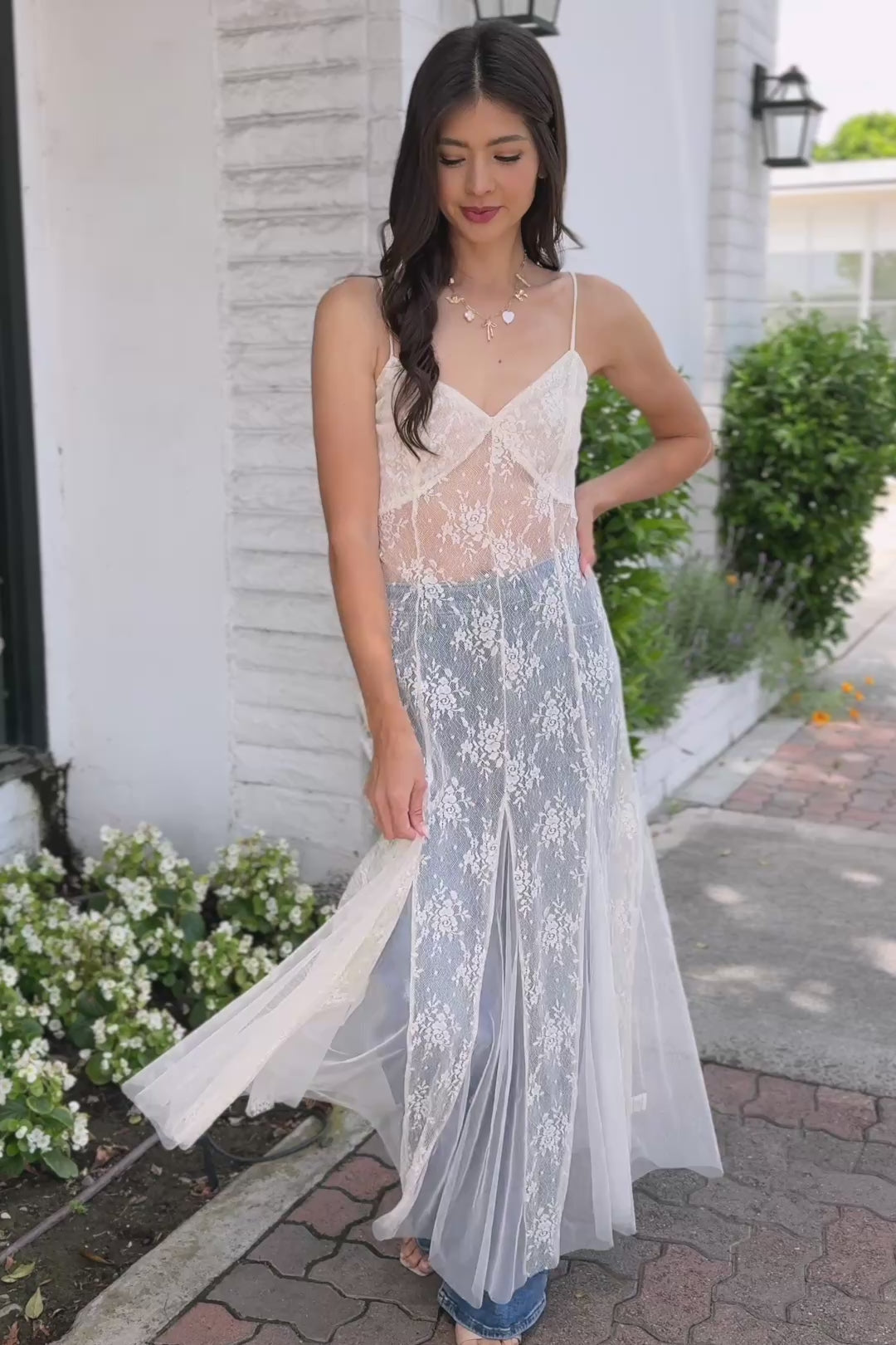 Angelica Sheer Maxi Dress
