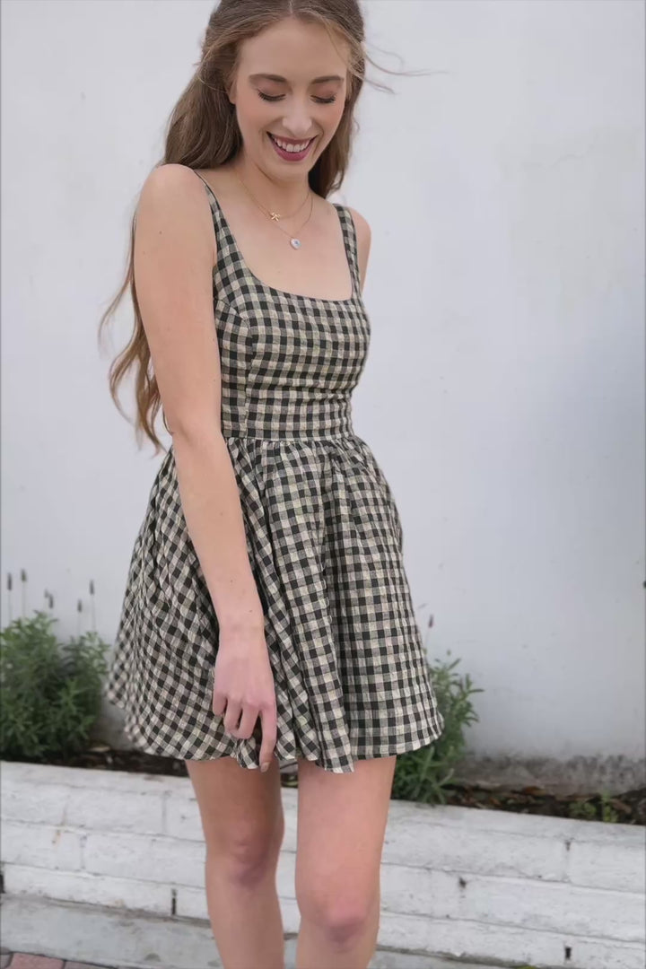 Dani Gingham Mini Dress