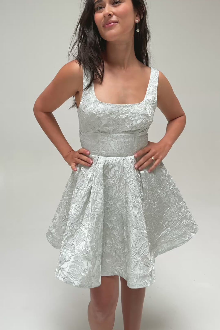 Selena Jacquard Mini Dress