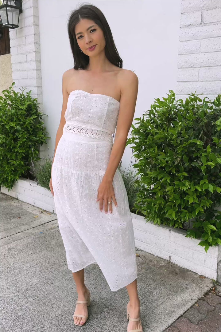 Clarissa Eyelet Skirt Set