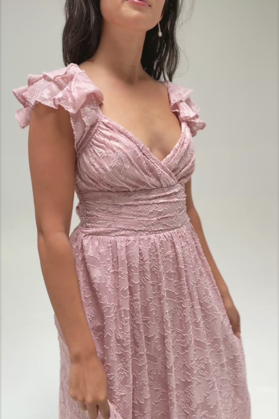 Adele Textured Maxi Dress