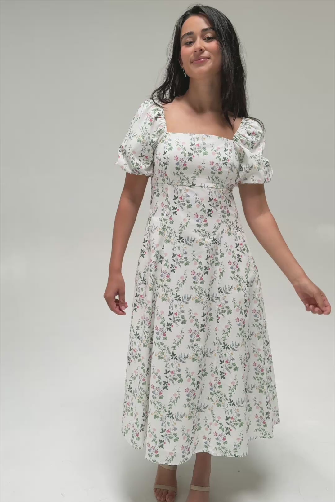 Delilah Floral Midi Dress