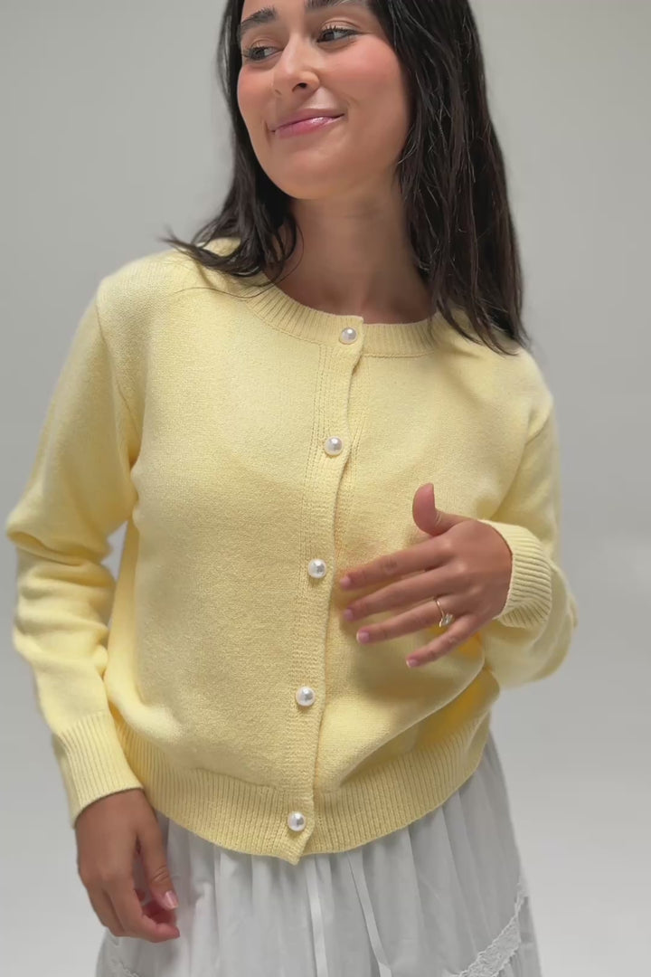 Lisa Buttoned Knit Cardigan