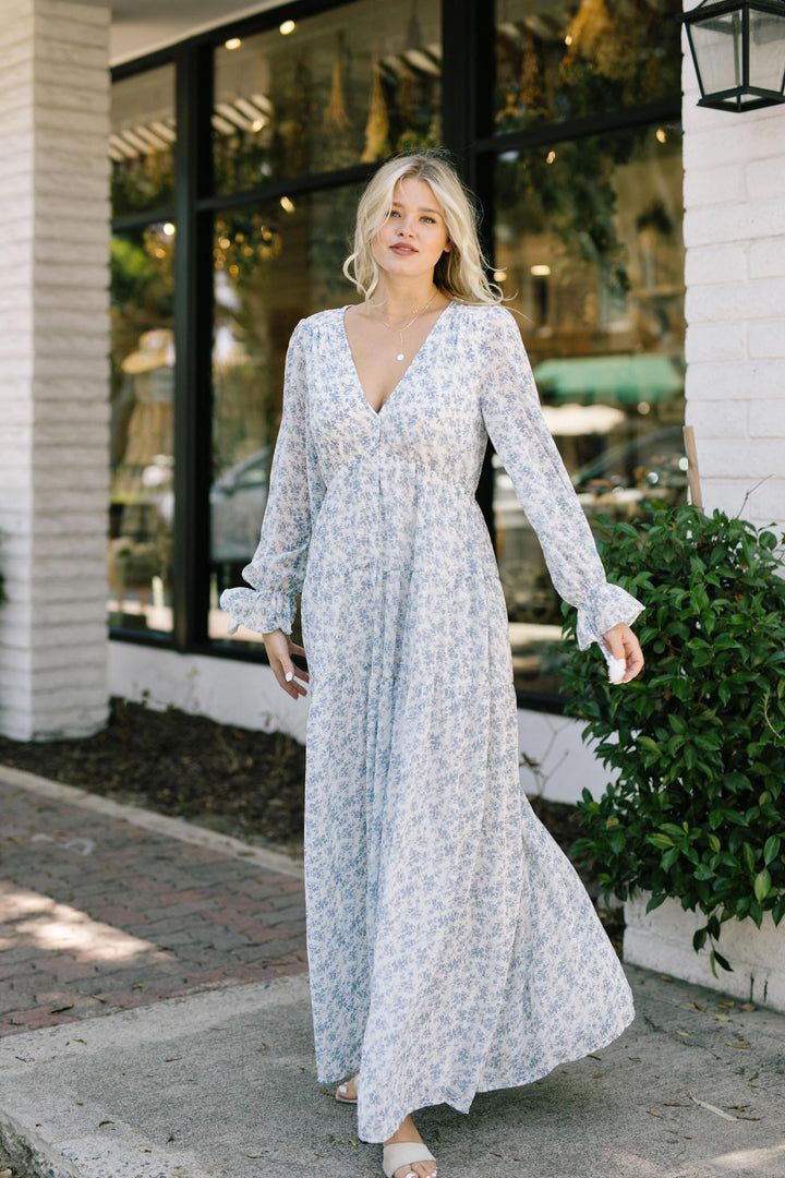 Kelsey Long Sleeve Maxi Dress Dresses Aakaa