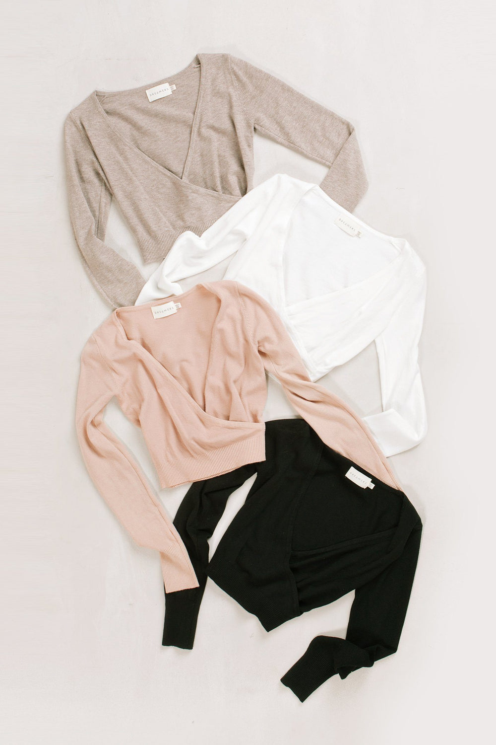 Rosette Surplice Sweater Top Sweaters Dreamers